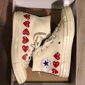 Converse x CDG (Comme des Garçons) Play hi-top W7 / M5
